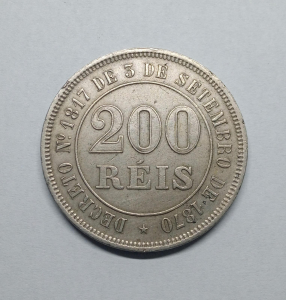 200 REIS 1876 RARA