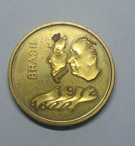 300 CRUZEIROS 1972 PROVA EM LATÃO
