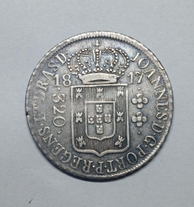 320 REIS 1817R COROA COM CARACOIS 1B