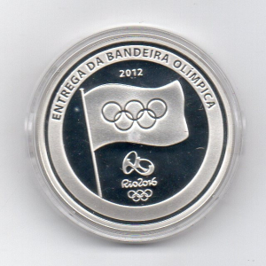5 REAIS 2012 COMEMORATIVA ENTREGA DA BANDEIRA OLIMPICA