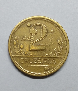 2 CRUZEIROS 1949 MAPA DUPLO