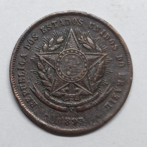 20 REIS 1893 REVERSO INCLINADO
