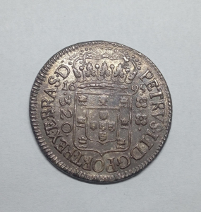 320 REIS 1695 SL RARA 19A COROA ESTREITA