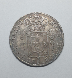 640 REIS 1787 6D COROA ALTA RR