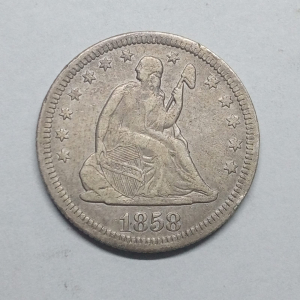 ESTADOS UNIDOS QUARTER DOLLAR 1858