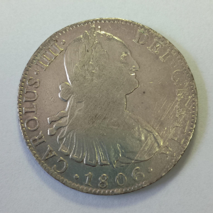 MEXICO 8 REALES 1806 T.H CIIII