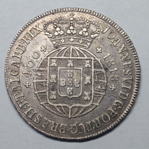 PORTUGAL 400 REIS 1818 D. JÕAO VI