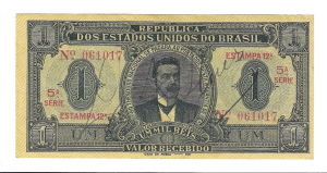 R079 1 MIL REIS SERIE 5ª ESTAMPA 12ª FE