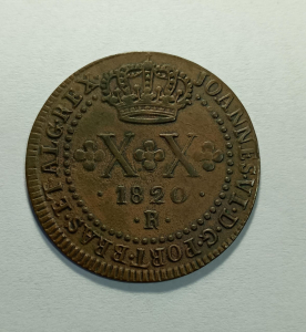 XX REIS 1820R 48 PÉROLAS