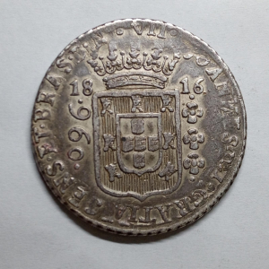 960 REIS 1816B 17A 42ª LIMA 1813 RARA