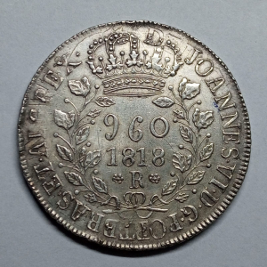 960 REIS 1818R 21D GALHO SIMPLES A STAB SEM TRAÇO RR MEXICO 1808 T.H