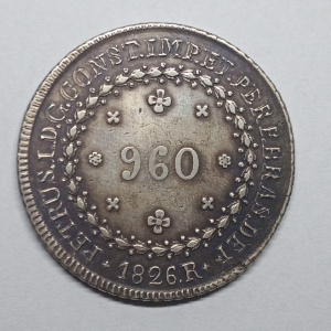 960 REIS 1826R 5A 31 TULIPAS ESCASSA DUPLA BATIDA