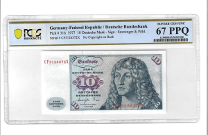 ALEMANHA 10 MARK 1977 PIK#31B