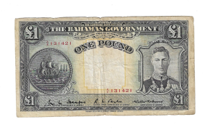BAHAMAS 1 LIBRA 1936 P11B