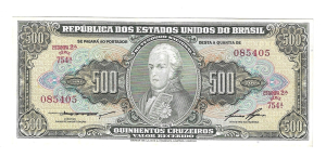 C102 500 CRUZEIROS SERIE 754ª ESTAMPA 2ª FE RARA