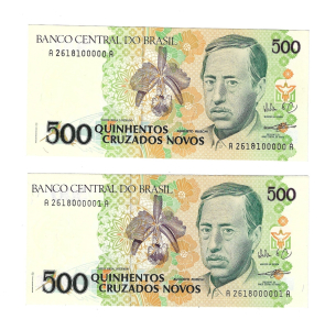 C209 500 CRUZADOS NOVOS CASAL PERFEITO