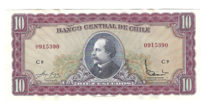 CHILE 10 ESCUDOS PIK139