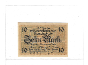GMEMEL 10 MARK 1922 PIK5