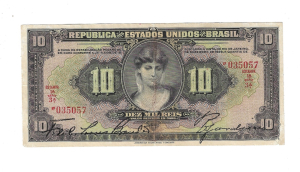 R184 10 MIL REIS SERIE 3ª ESTAMPA 1ª MBC.S