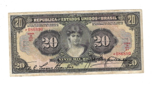 R185 20 MIL REIS SERIE 4ª ESTAMPA 1ª MBC