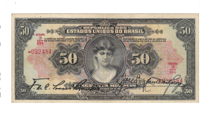 R186 50 MIL REIS SERIE 10ª ESTAMPA 1ª MBC.S