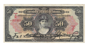 R186 50 MIL REIS SERIE 9ª ESTAMPA 1ª MBC.S