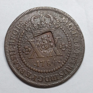 XX 1784 ESCUDETE COROA BAIXA 46 PEROLAS