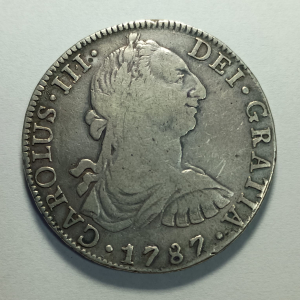 MEXICO 8 REALES 1787 F.M CIII KM#106,2