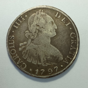 BOLIVIA 8 REALES 1797 P.P CIIII KM#72