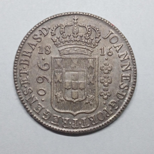 960 REIS 1816B 8A C 11ª SOBRE 8 REALES
