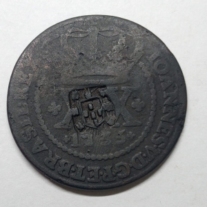 C052 XX REIS 1735 SL R ENTRE CRUZETAS REVERSO INVERTIDO 45 PEROLAS