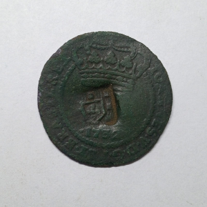 C082 X REIS 1732B COM CARIMBO ESCUDETE 50 PEROLAS