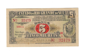 V13 ESTADO DO RIO GRANDE DO SUL 1930 SERIE A