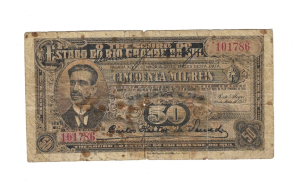 V21 BANCO PARTICULAR 50 MIL REIS SERIE E