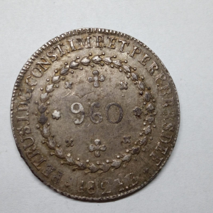 960 REIS 1824B 10C 8ª 29 TULIPAS LIMA