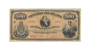 R008 500 REIS SERIE 56 ESTAMPA 1ª LETRA F