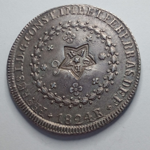 960 REIS 1824R 18C 29 TULIPAS CARIMBO CEARA