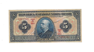 R100b 5 MIL REIS SERIE 326ª ESTAMPA 19ª S.FE