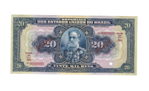 R119as 20 MIL REIS SERIE 19ª ESTAMPA 16ª SPECIMEN FE