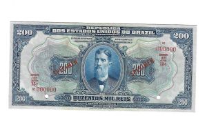 R152as 200 MIL REIS SERIE 13ª ESTAMPA 16ª FE SPECIMEN