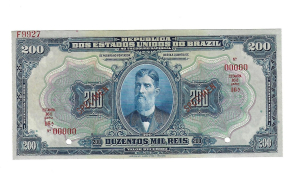 R152as 200 MIL REIS SERIE 16ª ESTAMPA 16ª FE SPECIMEN