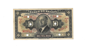 R196m 10 MIL REIS SERIE 1ª ESTAMPA 1ª MODELO