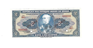 C015s 2 CRUZEIROS SERIE 501ª SPECIMEN FE